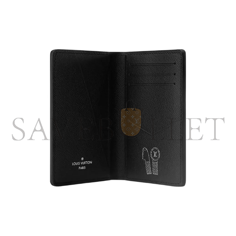 l**is V*t*n murakami monogram gradient print all over card holder black m14134 (11*7.5*1cm)